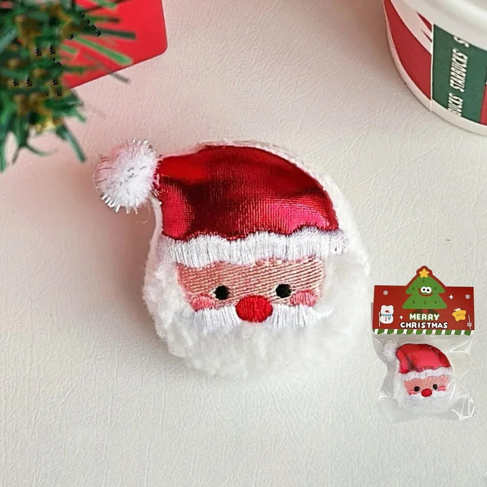 

Handmade Snowman Christmas Plush Brooch Tree Santa Santa Tree Brooch Fashion Cute Snowman Plush Pin Jacket Sweater