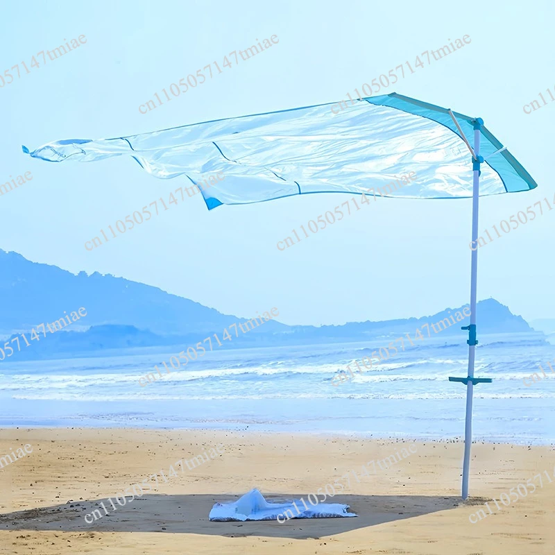 Wind-powered Seaside Canopy Free Lawn Awning Beach Umbrella Portable Quick-opening Sunscreen Beach Tent