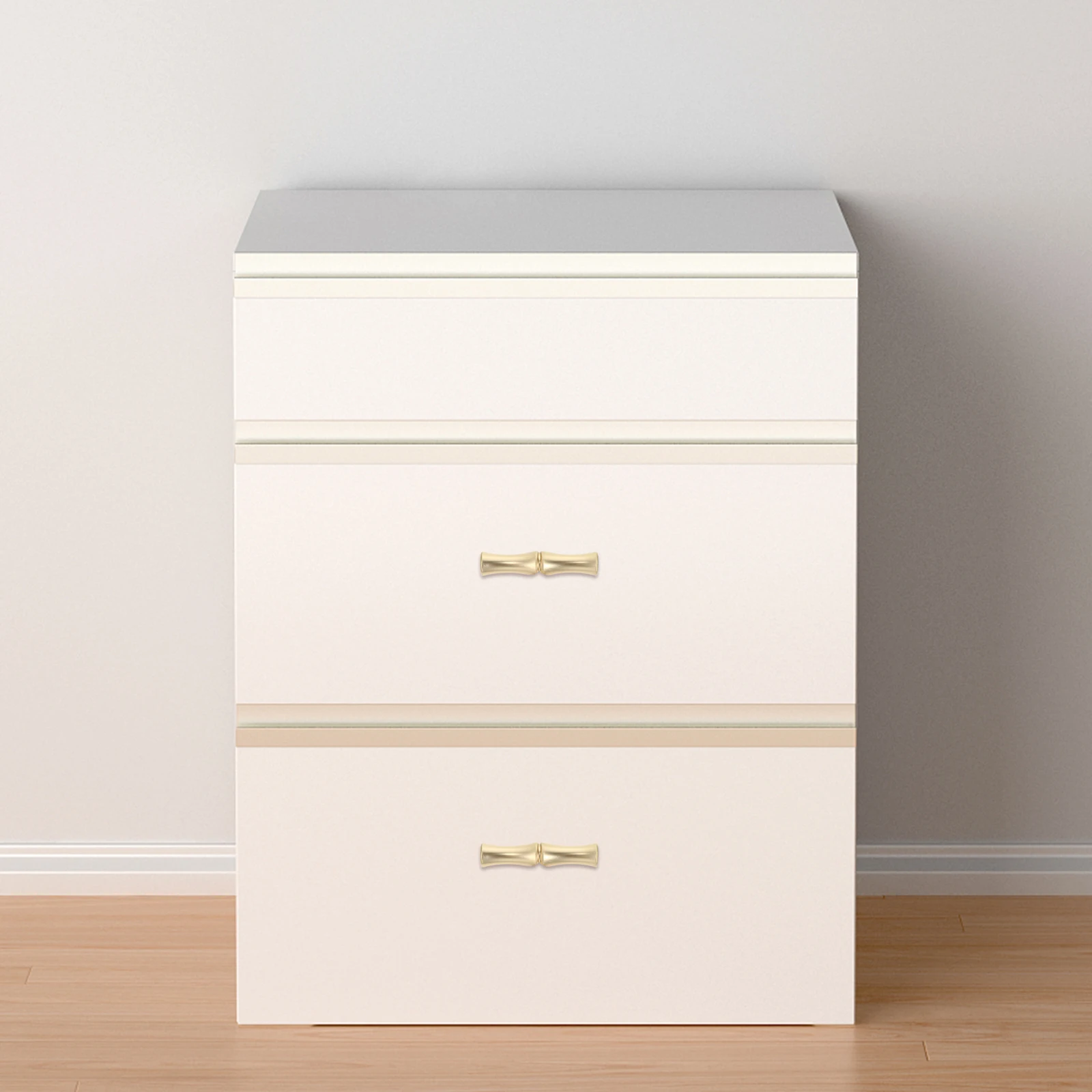

2pcs Retro Bamboo Style Cabinet Pulls Golden Drawer Handles Decorative Furniture Knobs Copper Home Decoration Hardware