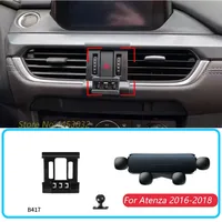 Gravity Car Phone Holder For Mazda Atenza 2016-2018 Air Outlet Stand Mounts Horizontal GPS Bracket With Base Accessories