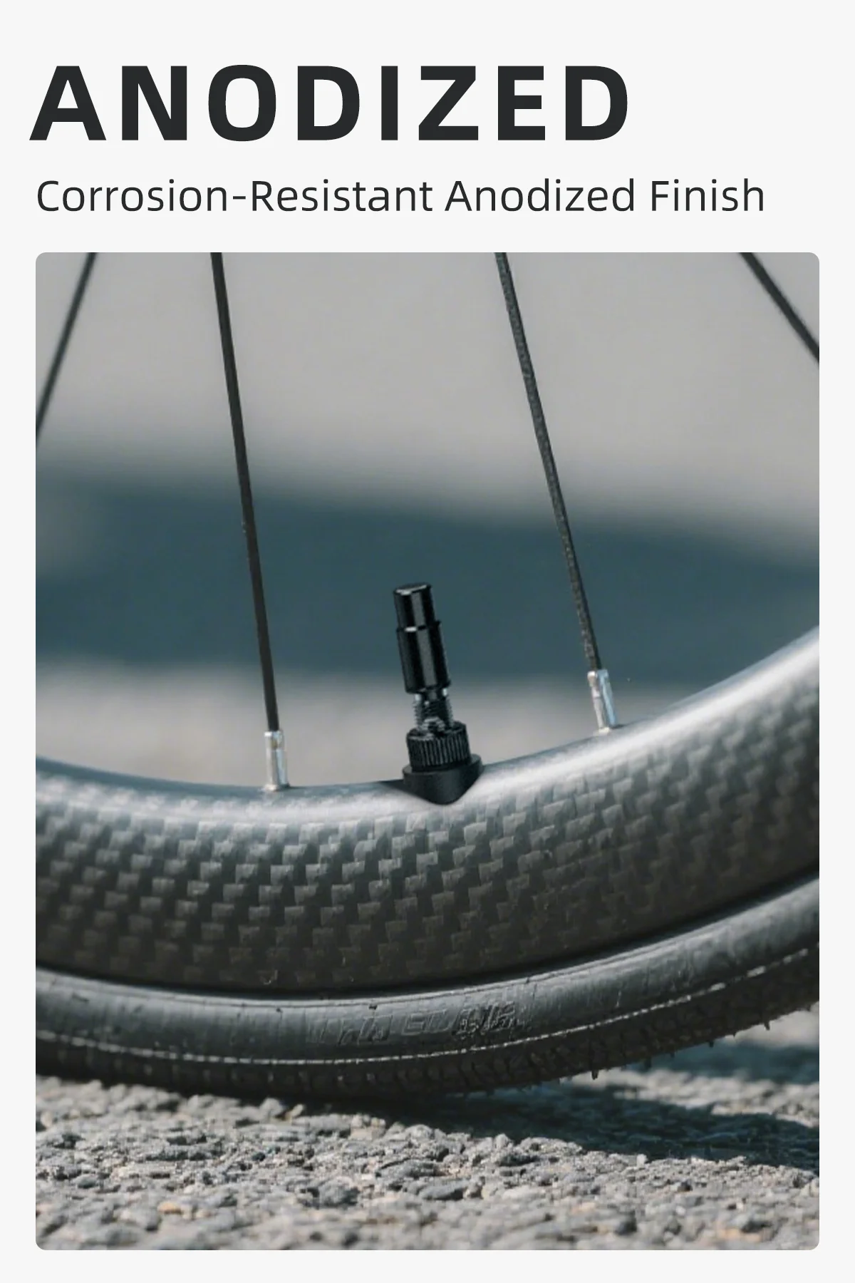 CYCLAMI 45 65 85 MM Schlauchlose Ventile Fahrrad Aluminiumlegierung Presta-Nippel Abnehmbarer Kern Luftventil für Rennrad MTB Mountainbike – Detail 2