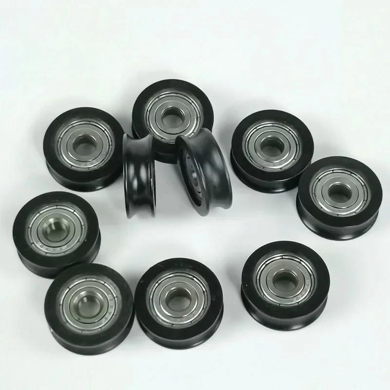 

10pcs 5*20*7mm Plastic Bearing Wheel Drawer Wire Guide Rail Roller, Household Hardware Accessories, Groove Bearing Wheel