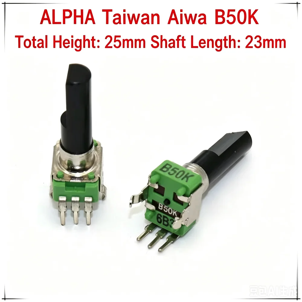 [BELLA] Original Brand New Mixer Imported from Taiwan ALPHA B10K B20K B50K B100K Potentiometer R09 Handle Length 23MMF--10P
