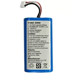 Z2000 7.4v 2000mAh 14.8Wh Li-ion 3-wire plug rechargeable lithium battery pack