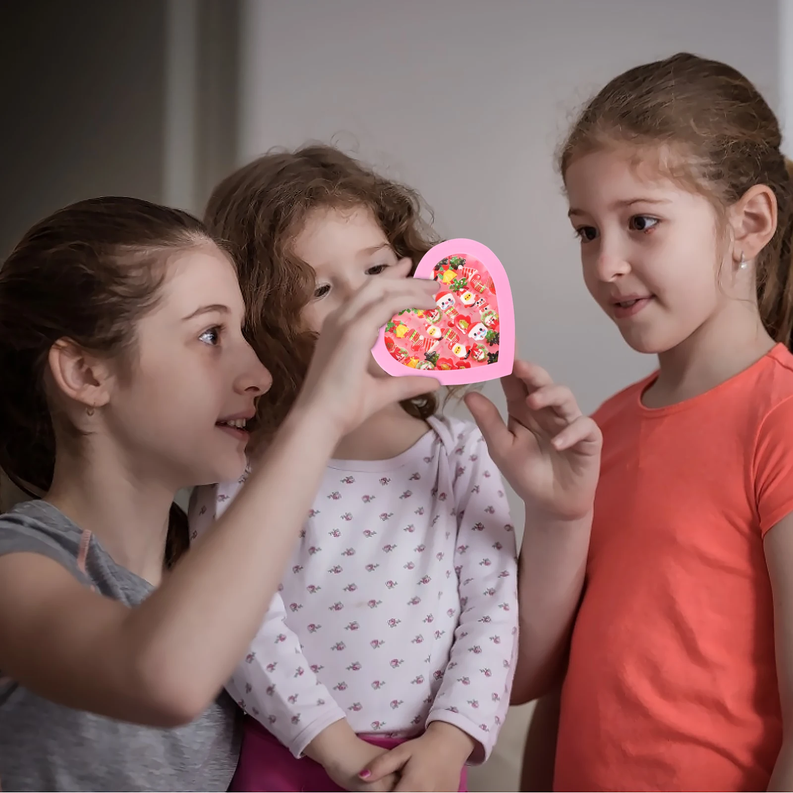 مجموعة إصبع للأطفال مكونة من 36 قطعة من البلاستيك هدية للحفلات خفيفة الوزن ومريحة وتصميم ناعم للأطفال والبنات المزخرفة لعيد الميلاد #3