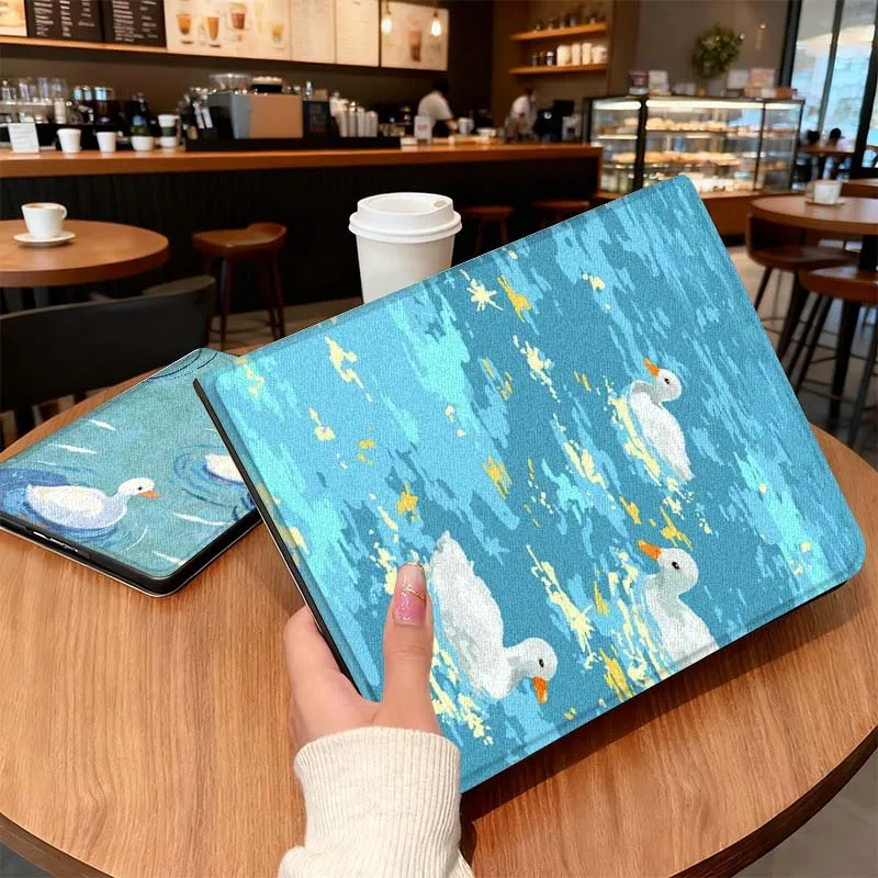 

Duck Playing In Water Pattern Case For Honor Magic Pad 6 7 X8 V6 V7 Pro V8 X9 8 V8 9 13 X8a 2 V9 GT X9a X9 GT2 13.3 Inch Tablet