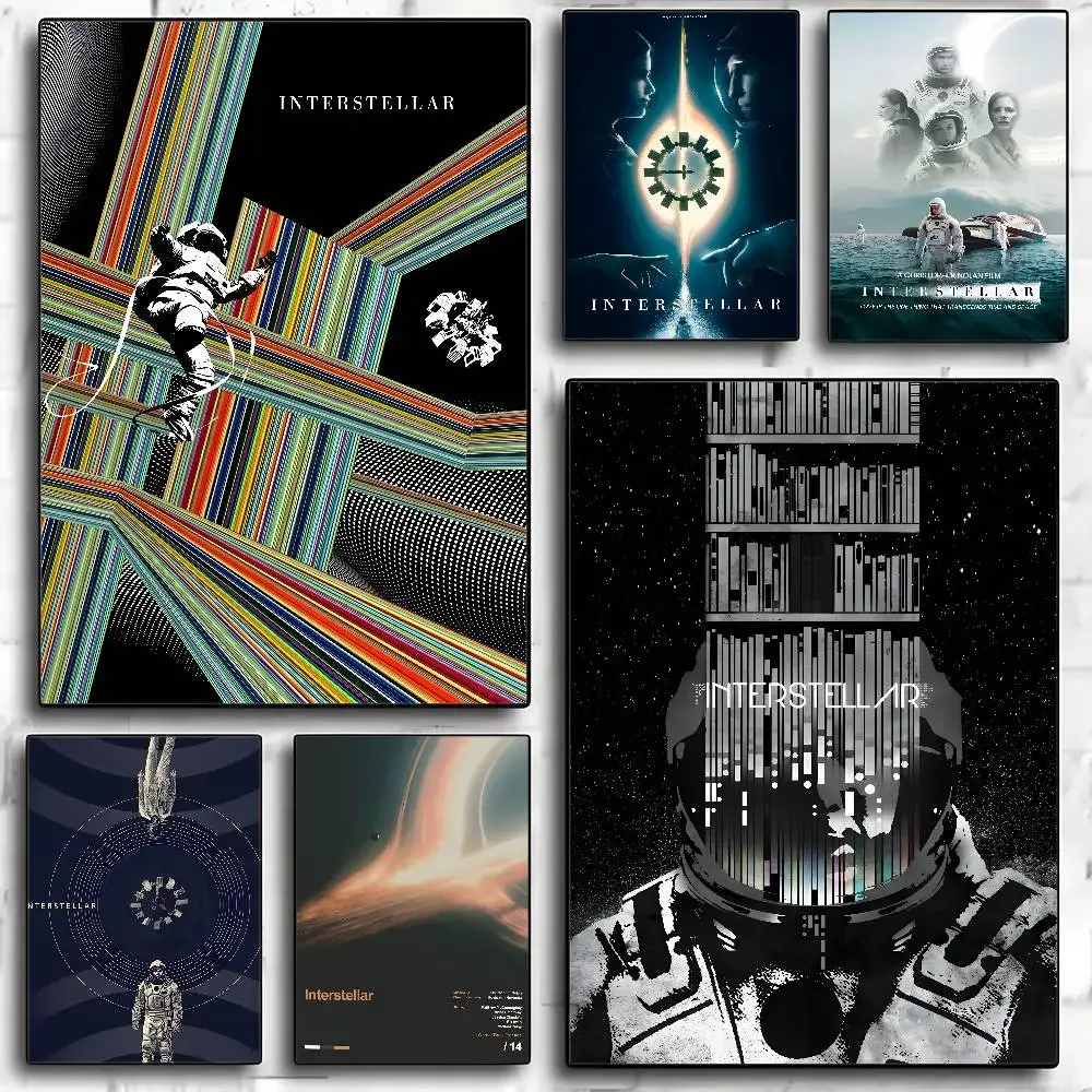 غرفة المعيشة المنزلي غرفة نوم بار الديكور الجمالي لعبة II-IntersteLLar ملصق الفيلم HD الفن قماش الجدار #2