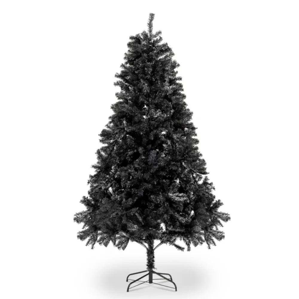 Black 1150 Branches The leaves are made of flame retardant PVC material, which is durable and not easy to deform Christmas tree