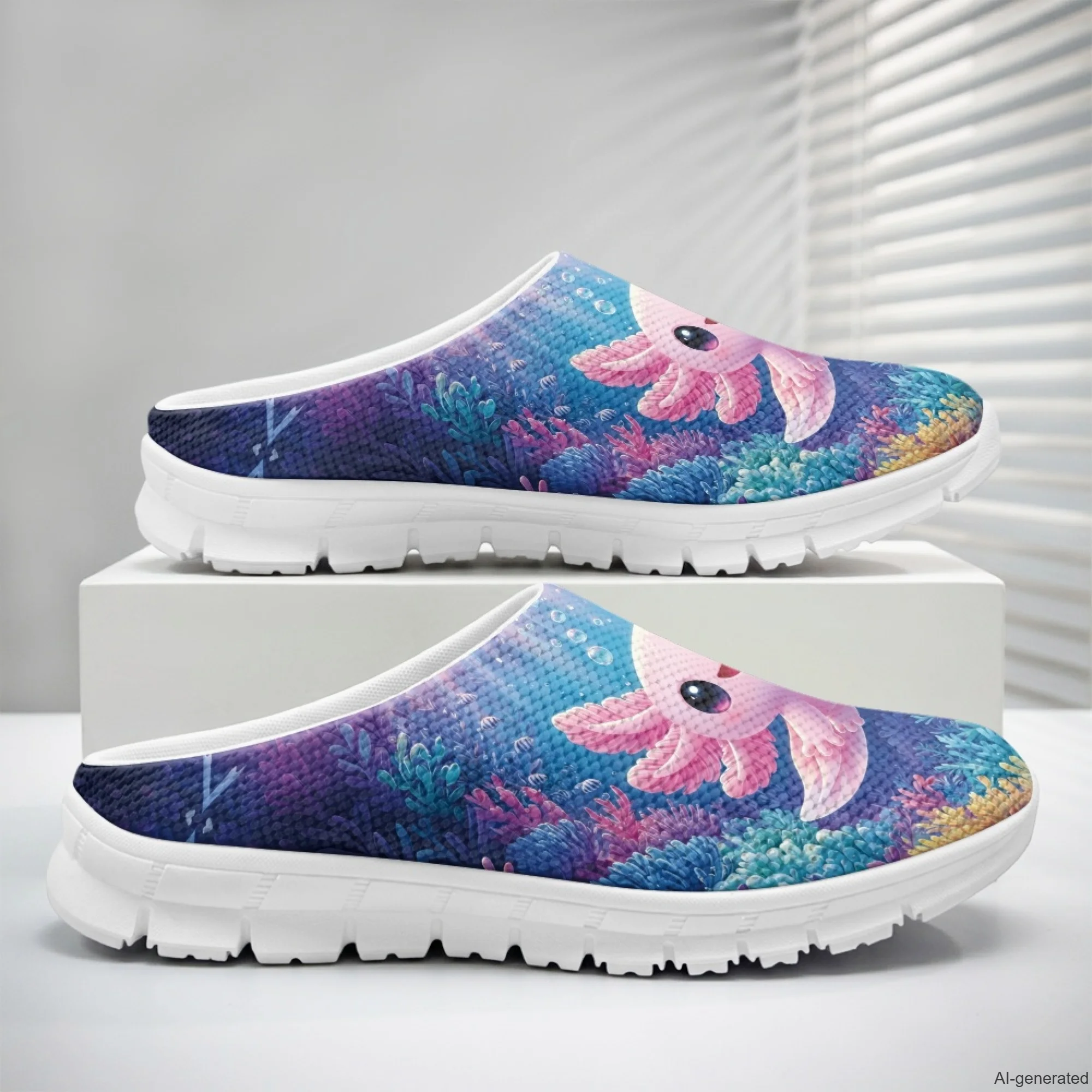 XIXIRIMIDO Women's Slippers Nurse Shoes Women's Sandals Axolotl Pattern Sapatos Femininos Elegante Man Shoes Chinelo 35-48