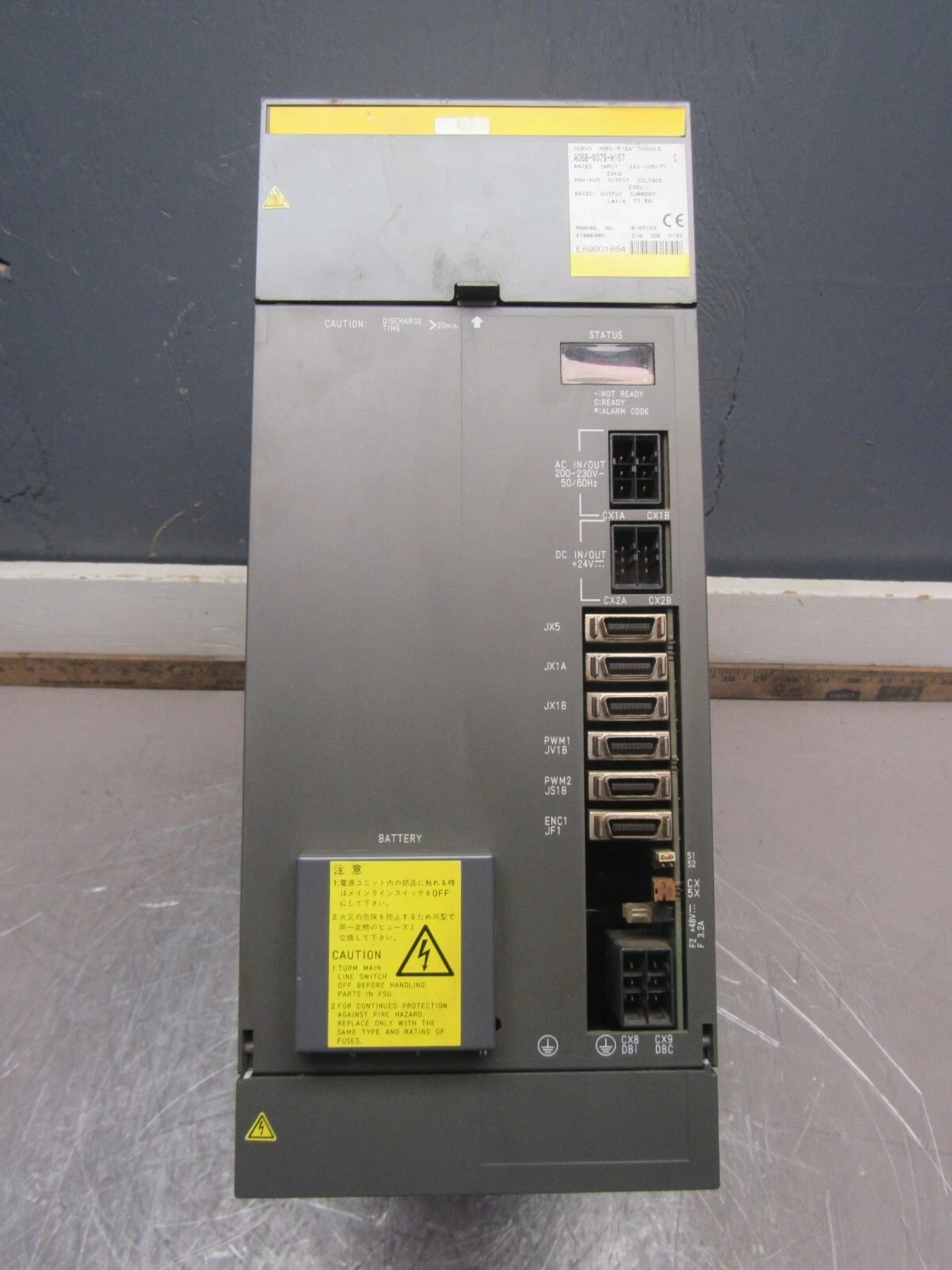 

Используется для FANUC A06B-6079-H107 Б/у усилитель сервопривода A06B-6079-H107