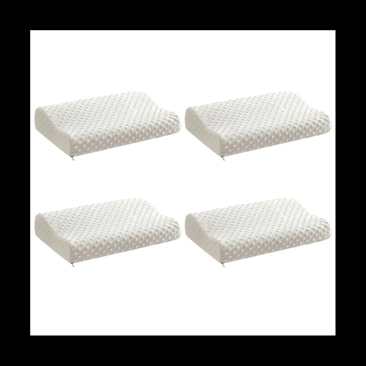 L62A 4X Memory Foam Pillow Orthopedic Pillow Latex Neck Pillow Fiber Slow Rebound Soft Pillow Massager Health Care-30X50cm