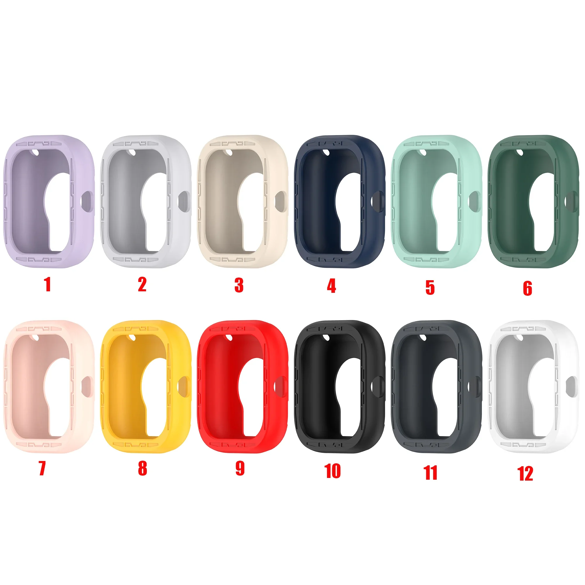 Soft Silicone Case Frame Bumper Armor Deisgn Cover For Redmi Watch 4 Replacement Accessories