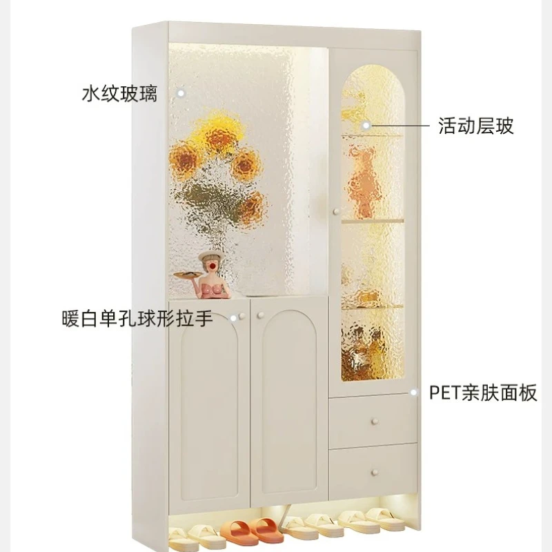 YJQ porch cabinet foyer double-sided shoe cabinet integrated decoration living room partition screen cabinet