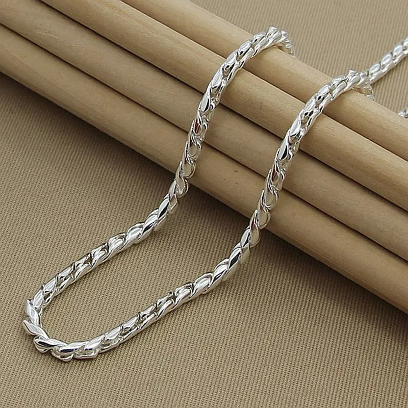 925 Sterling Silver 3mm Snake Chain Necklace For Women Men Party Engagement Wedding Gift Fashion Jewelry