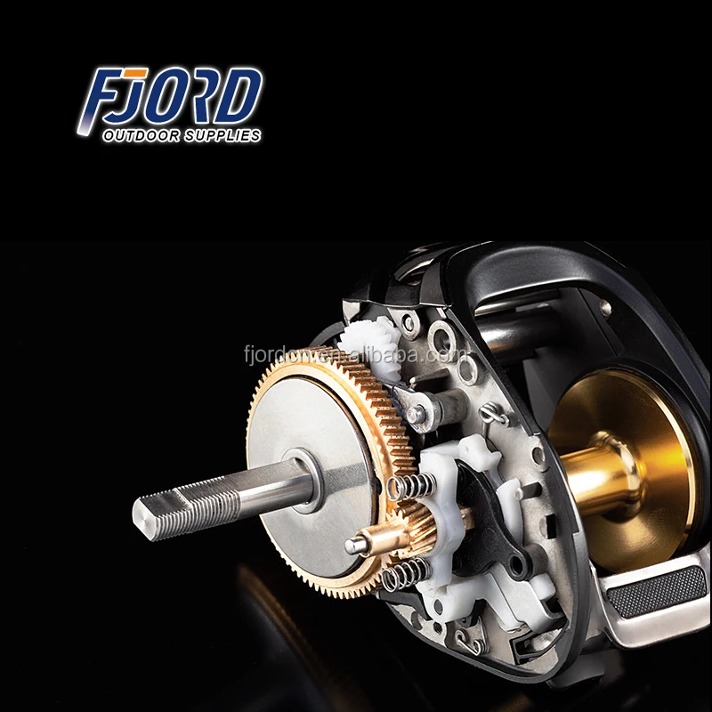 FJORD aluminum fishing reel for fishing line counter fishing reel baitcasting sea rod wheel