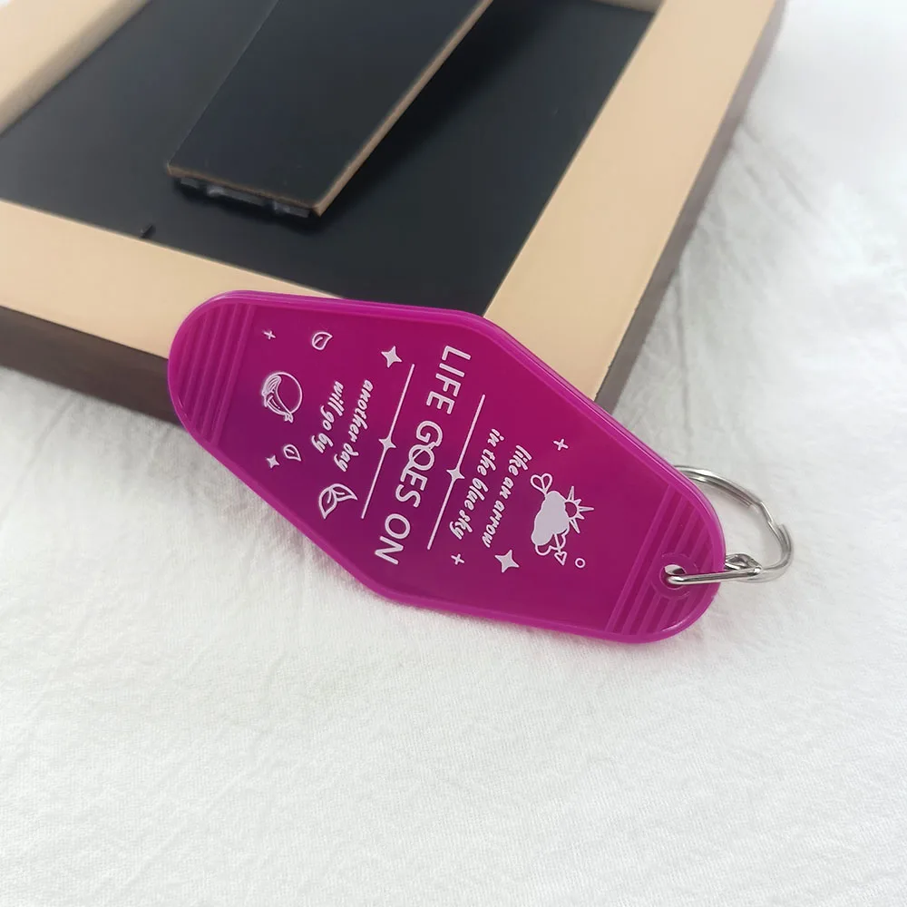 Kpop Emaille-Pin „Life Goes On“ Schlüsselanhänger-Set HYYH Blumen-Motto ARMY Abzeichen Vintage Hotel-Schlüsselanhänger Lila Schmetterlings-Brosche Fangeschenk – Detail 13