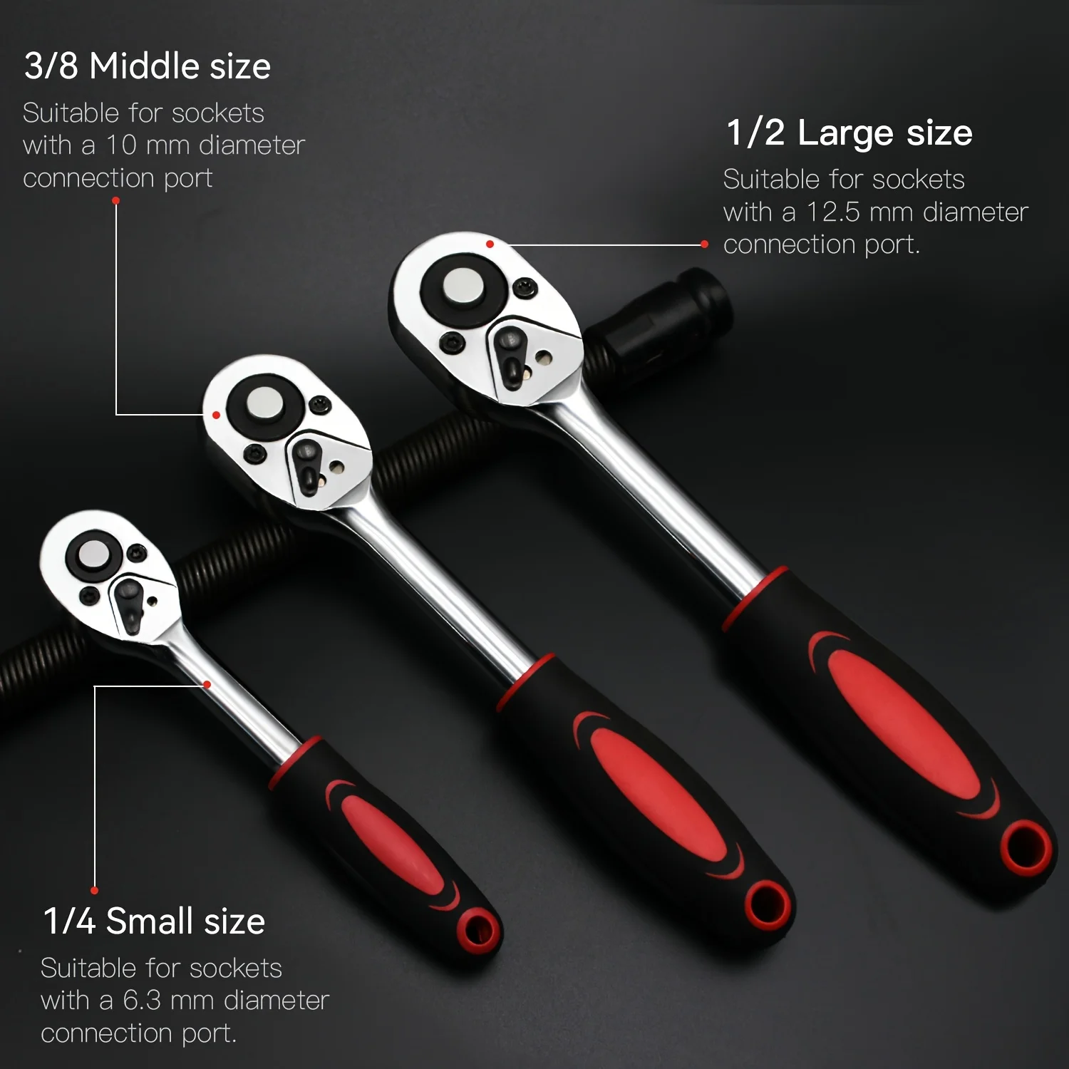 المهنية 151 قطعة ميكانيكا أداة مجموعة 1/4 بوصة 3/8 بوصة 1/2 بوصة محرك 24 الأسنان اسئلة مفتاح بانة العالمي متري CR-V السيارات OEM #2