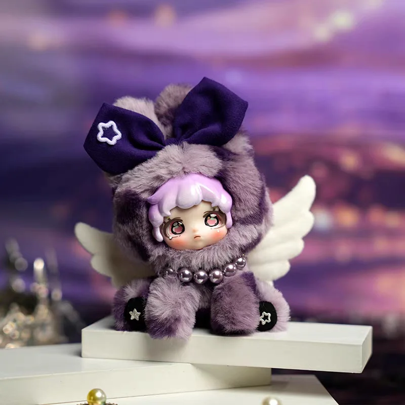 

DUMIA Etta Star Wing Illusion Vinyl Face Plush Blind Box Cute Collectible Bag Charm Keychain Gift for Girls Adults Fun