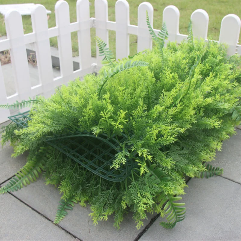 Plastic Simulation Lawn Persian Mixed Grass Garden Decoration Plant Background Wall Turf Mall