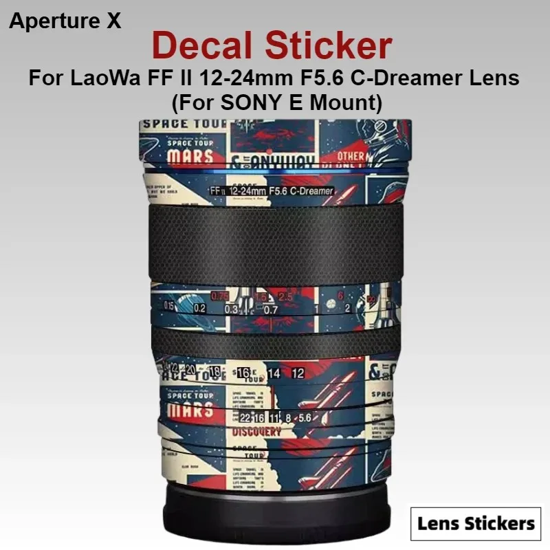 

Защитная пленка-наклейка C-Dreamer для объектива LaoWa FF II 12-24mm F5.6 с байонетом SONY E, антицарапийное покрытие