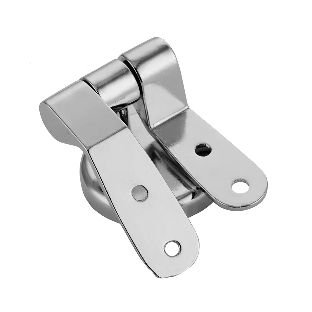 Zinc Alloy Toilet Seat Hinge Flush Toilet Cover Mounting Connector Toilet Lid Hinge Mounting Fittings Replacement Parts