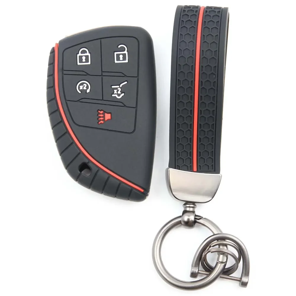 Funda para llavero de Chevrolet Silverado 1500, Suburban, Tahoe, GMC Sierra 1500, Silverado, Sierra 2500HD, 3500HD, para llavero de Buick Envision