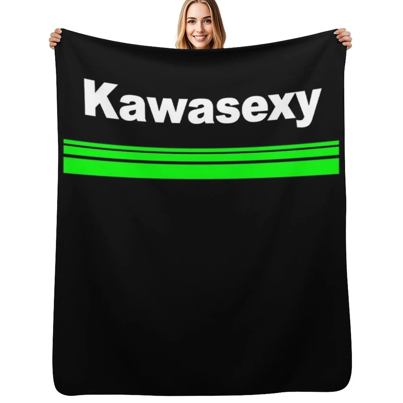 

Kawasexy Active T-Shirt.png Throw Blanket Summer Cool Breathable Blanket for Sleeping