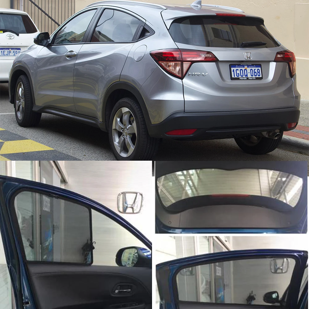 

For Honda HRV VEZEL XRV 2016-2020 2021 Car Sunshade Front Windshield Magnetic Mesh Curtain Rear Side Window Sun Visor Shade