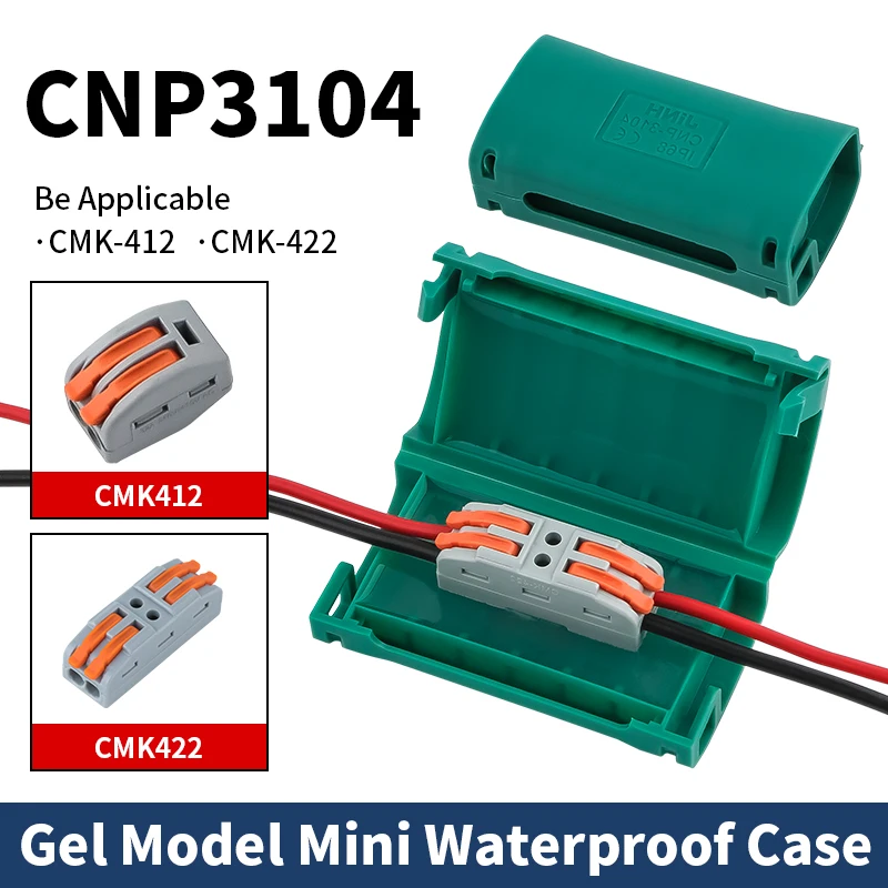Green IP68 Waterproof Gel-Filled Enclosure CNP310 Series Immersion-Proof Cable Junction Case - No Terminal Included