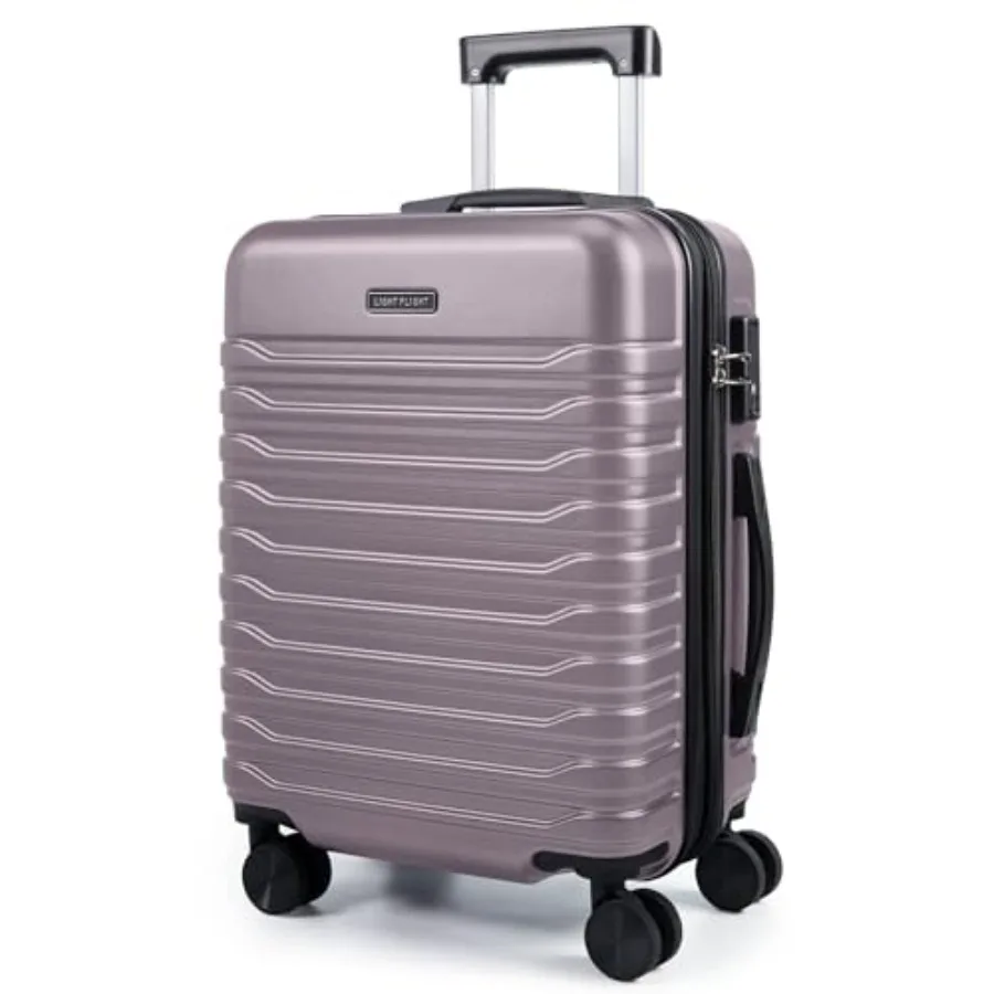 Expandable Carry On Luggage 22x14x9 Airline Approved with Double Spinner Wheels, 20 Inch Lightweight Hard Shell Rolling Suitcas