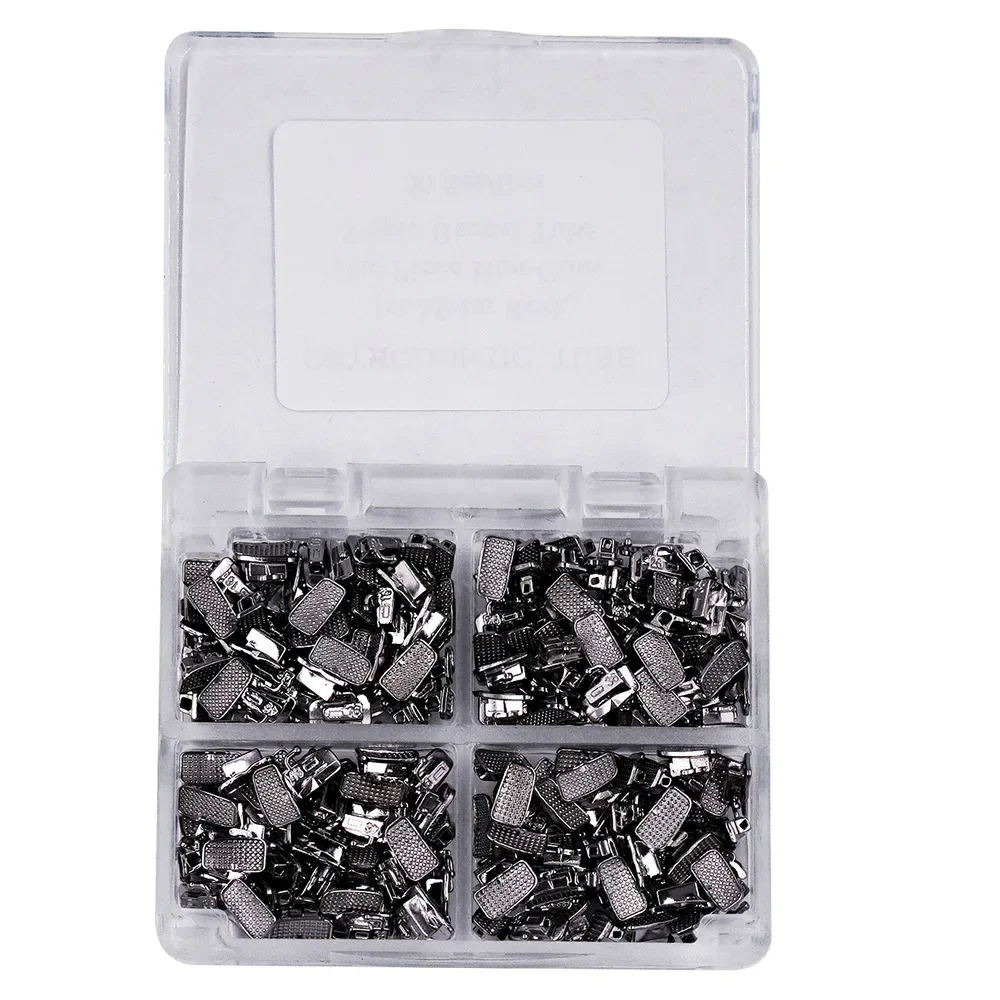 200 stks/set Tandheelkundige Buccale Kanaal Metalen Orthodontische Beugels Ring Buccale Buis Ringen Tandheelkundige Materialen Tandheelkunde Orthodontie Gereedschap