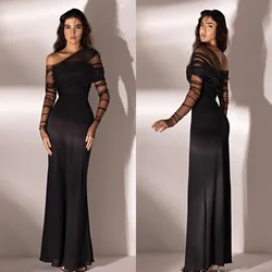 Customized High Quality Casual Chiffon Pleat Ruched Draped Mermaid One-shoulder Midi Dresses Cocktail Dresses Sizes Available Ex