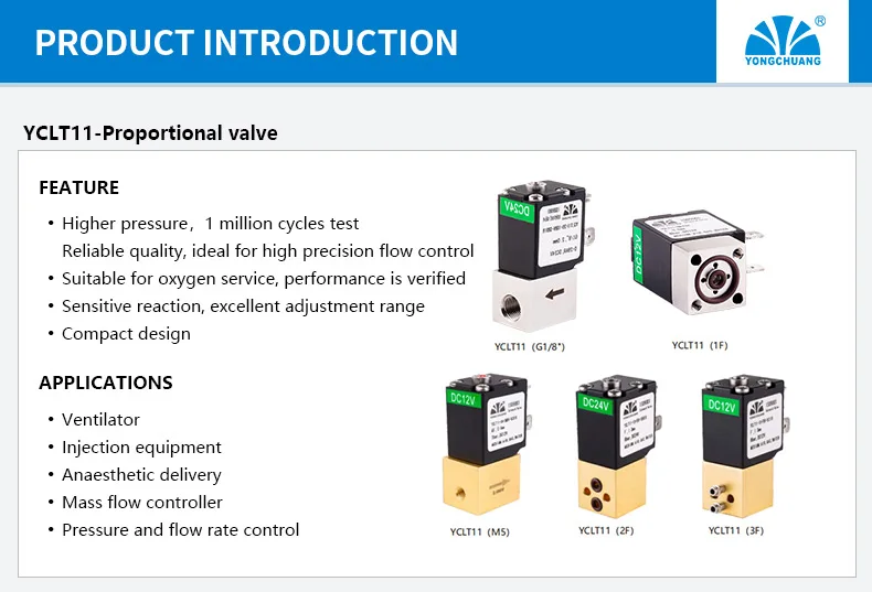 Detalhe 3 de Válvula solenoide Yongchuang YCLT11 Pneumática