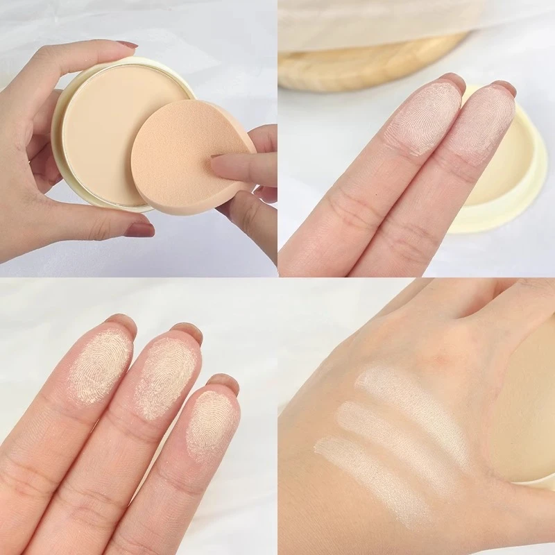 1Pcs Concealer Set Make-Up Sojamilch Pulver Bleaching Make-Up Langlebige Öl Kontrolle und Feuchtigkeitsspendende Pulver Japanische Natürliche Farbe