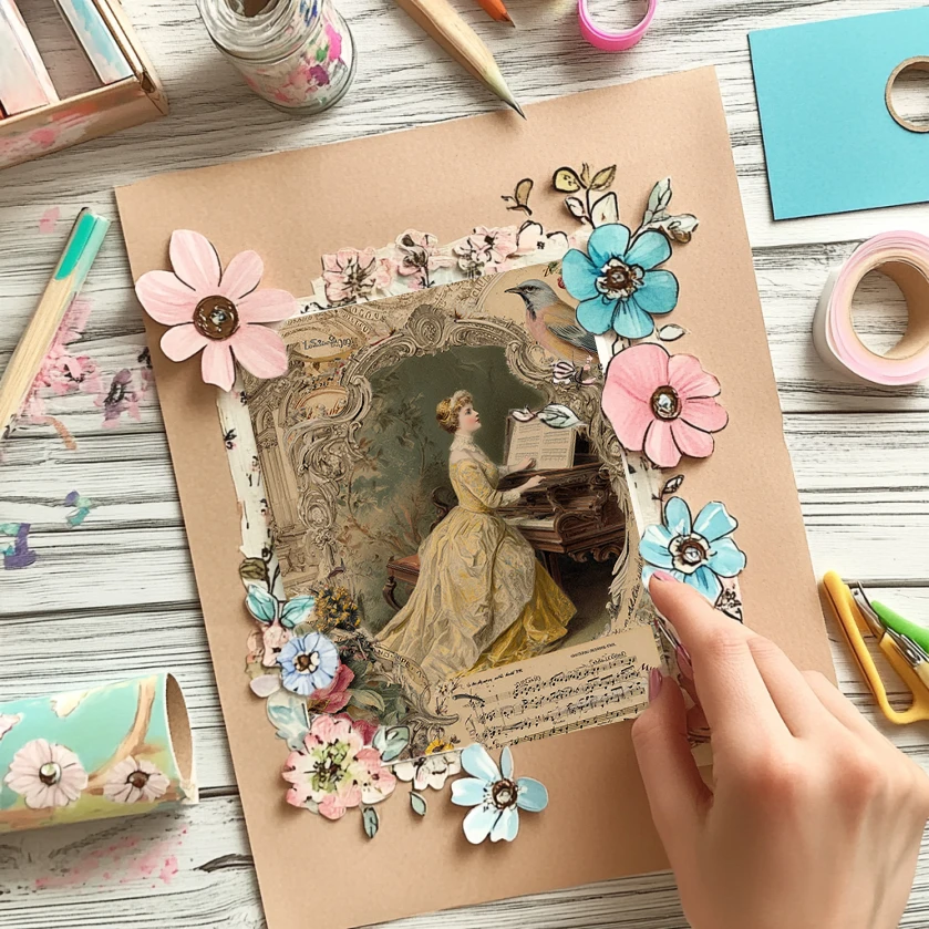 6"x6" scrapbookingpapier (36 vellen): aquarellandschapspatronen voor scrapbooking, origami en doe-het-zelf-kaarten maken.