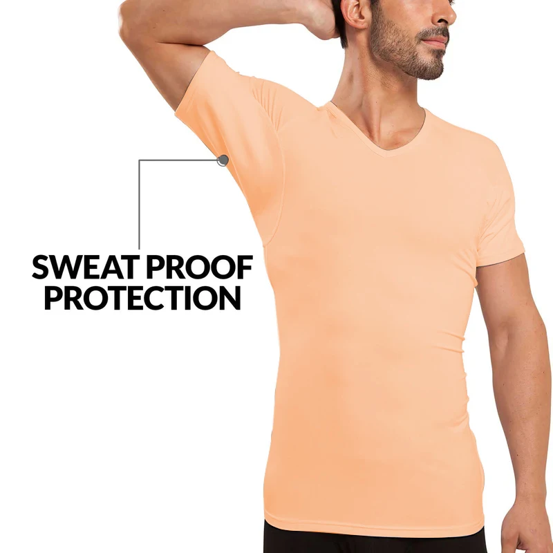 Men Undershirts Anti-transpiration T Shirt Against Underarm Sweat Proof T-shirt