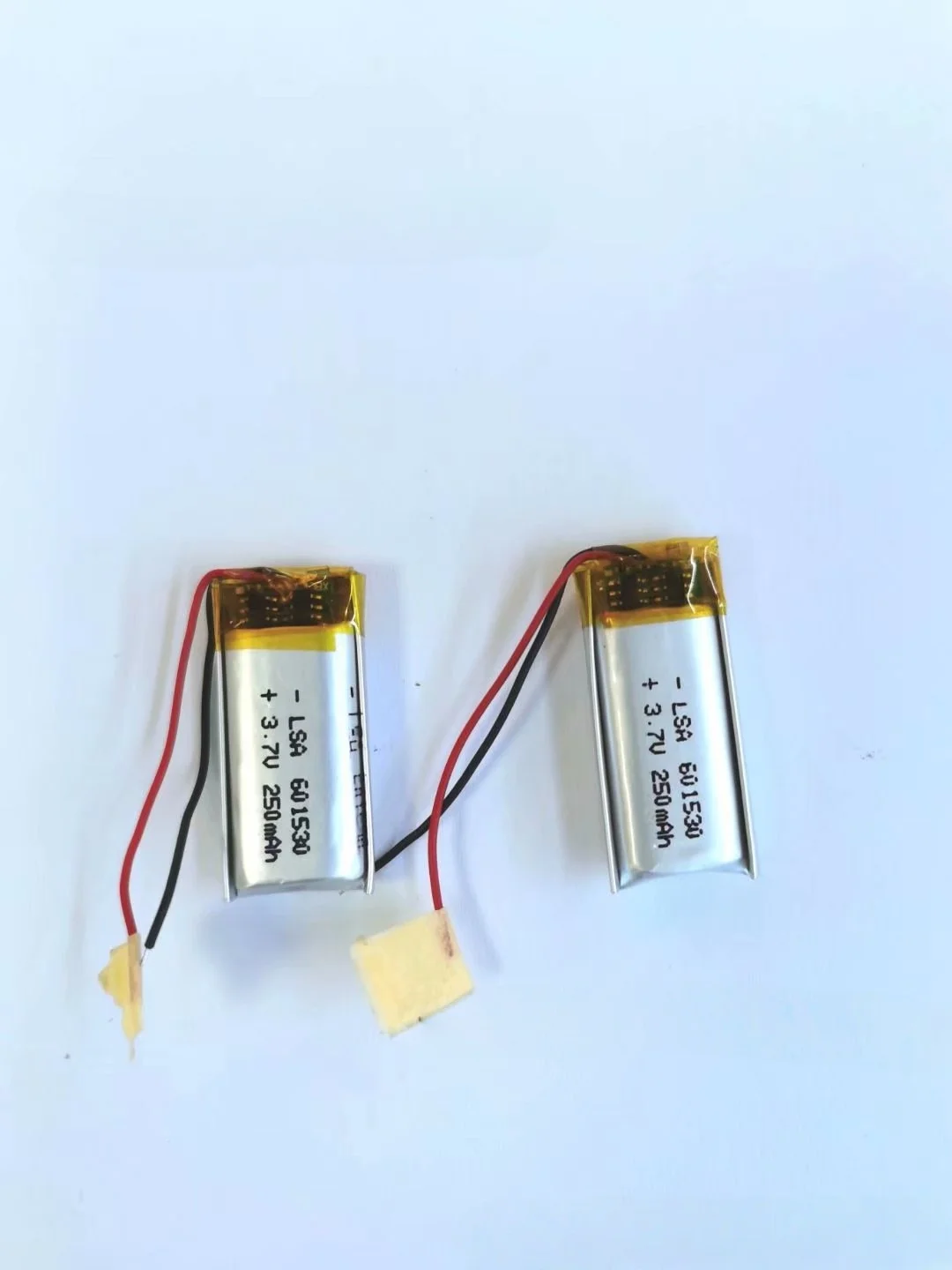 601530 Polymer Lithium-Ion Battery, 240mAh, 3.7V, for Smart Wearables, Bluetooth Headphones, and Hydration Devices