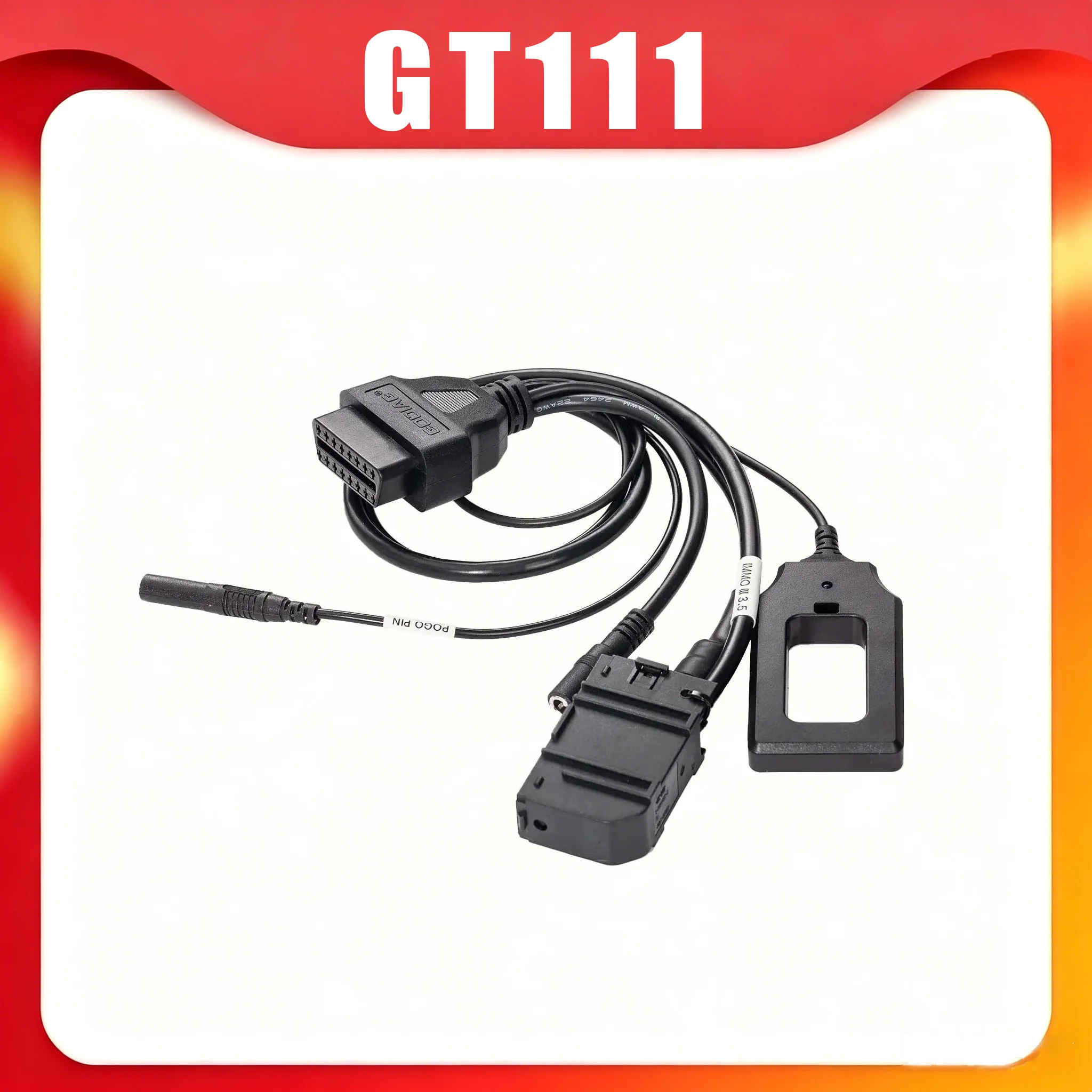Cable de prueba GODIAG GT111 CAN Bus compatible con VW, Skoda, Seat de 3ª y 3.5ª generación, cable de plataforma de diagnóstico para emparejamiento de llaves IMMO en el tablero.