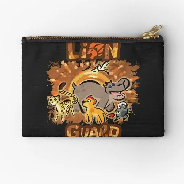 Lion Guard Cave Painting  Zipper Pouches Packaging Pure Wallet Small Panties Underwear Storage Bag Money Key Cosmetic Pocket