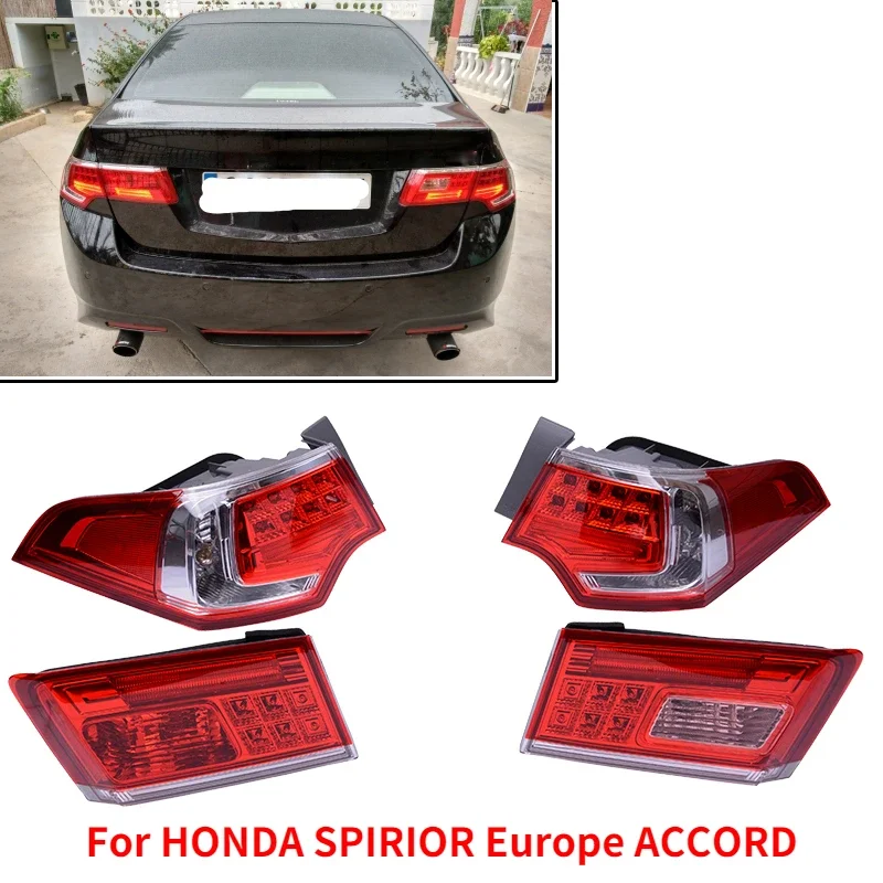 

Kamshing 4PCS Rear Headlight LED Tail Light Lamp Taillight Assembly For HONDA SPIRIOR Europe ACCORD Types CU2 CU1 34150-TP5-H51