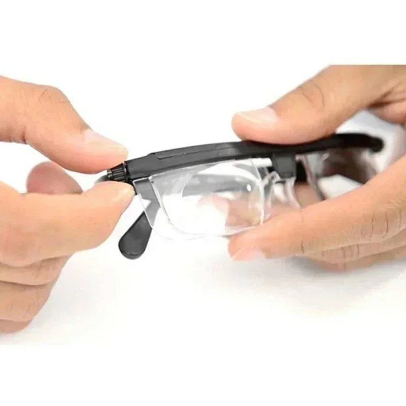 1pcs New Adjustable Strength Lens Eyewear Variable Focus Distance Vision Zoom Glasses Protective Eyewear Reading Glasses