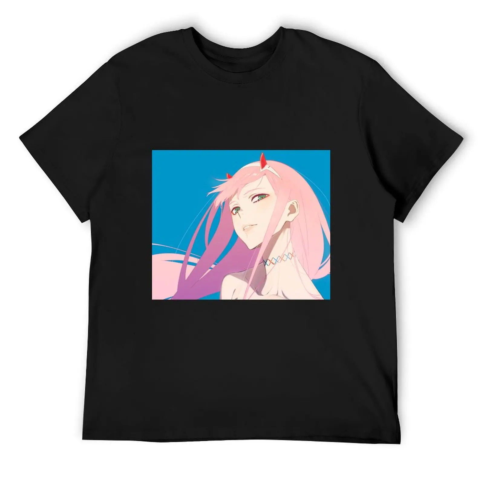 

Darling in the FRANXX - Zero Two T-Shirt new edition cute clothes blue archive Luxury man plain white t shirts men