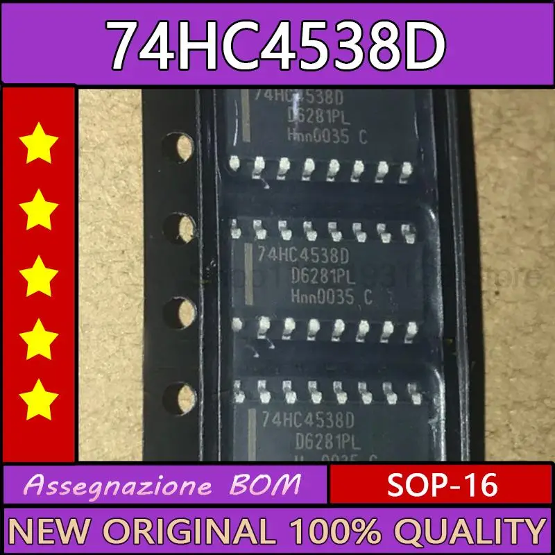 10pcs/lot  ew original 74hc4538 74hc4538d SOP16 3.9mm logic chip