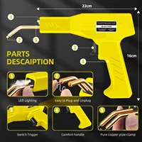 New 200W Rechargeable Plastic Welding Machine Bumper Repair Kit Soldering Iron For Plastic Repair Car Bumper Repair Welding Gun