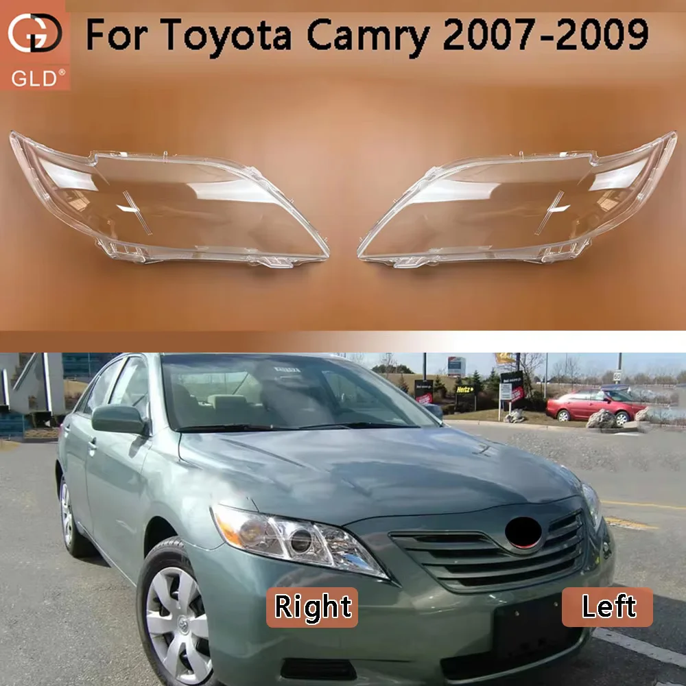 

For Toyota Camry 2007 2008 2009 Transparent Headlamp Cover Headlight Mask Lampshade Lamp Shell Plexiglass Replace Original Lens