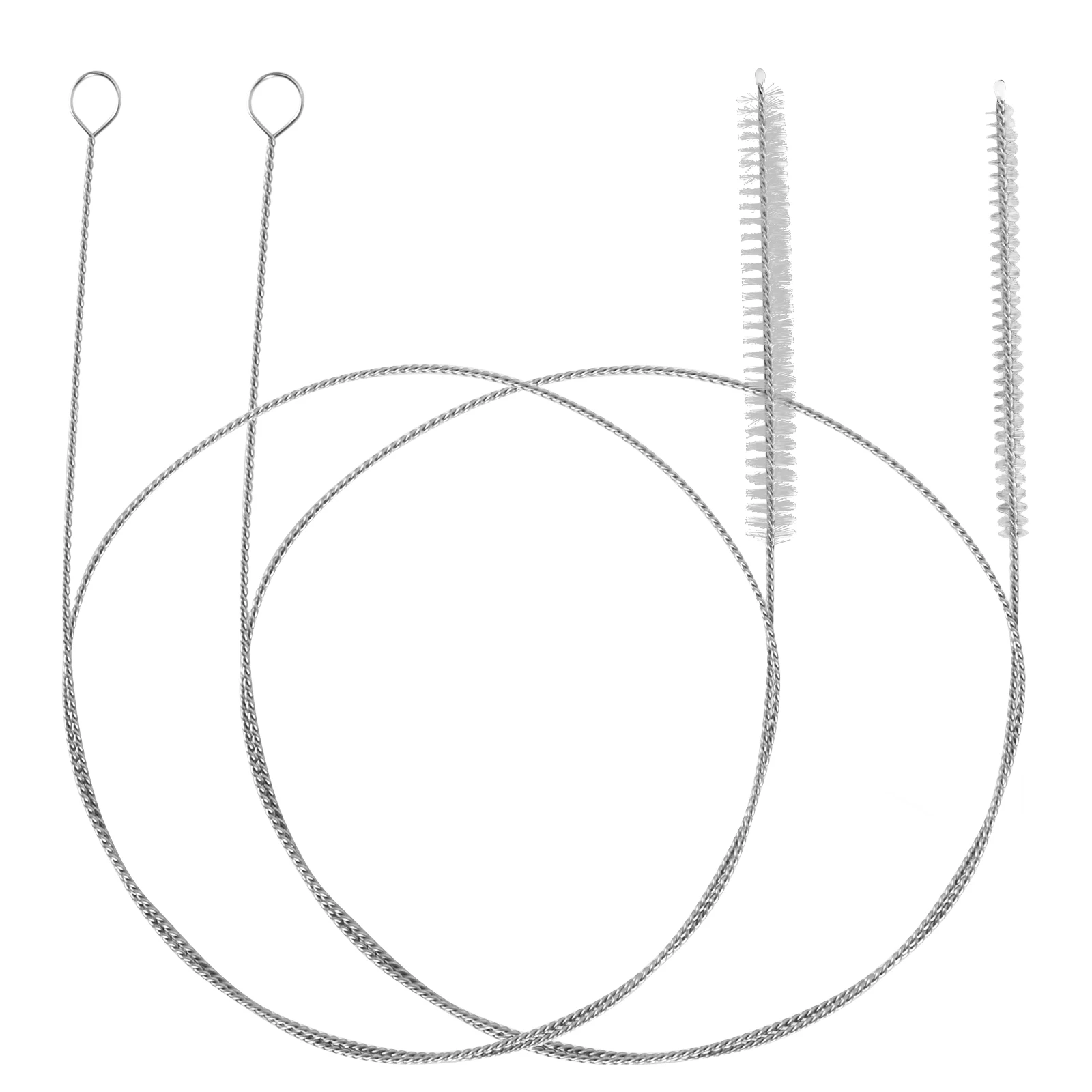 1 Meter Spiral-Reinigungsbürste, Bierschlauch-Reinigungsrohrbürsten mit weichen Nylonborsten für Stroh, Siphon, Schlauch, Kühlschrank, Abfluss