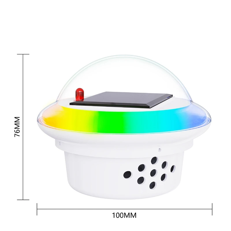 Pool Chlor Floater, Chlor tablette Floater mit bunten Solar lichtern, schwimmender Chlor Spender für Spa, Pool