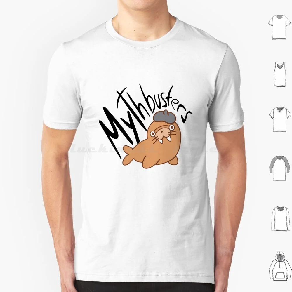 

Футболка Kawaii Walrus Real Busted Mythbusters для мужчин, женщин и детей, 6xl, Real Busted Mythbusters Kawaii Walrus