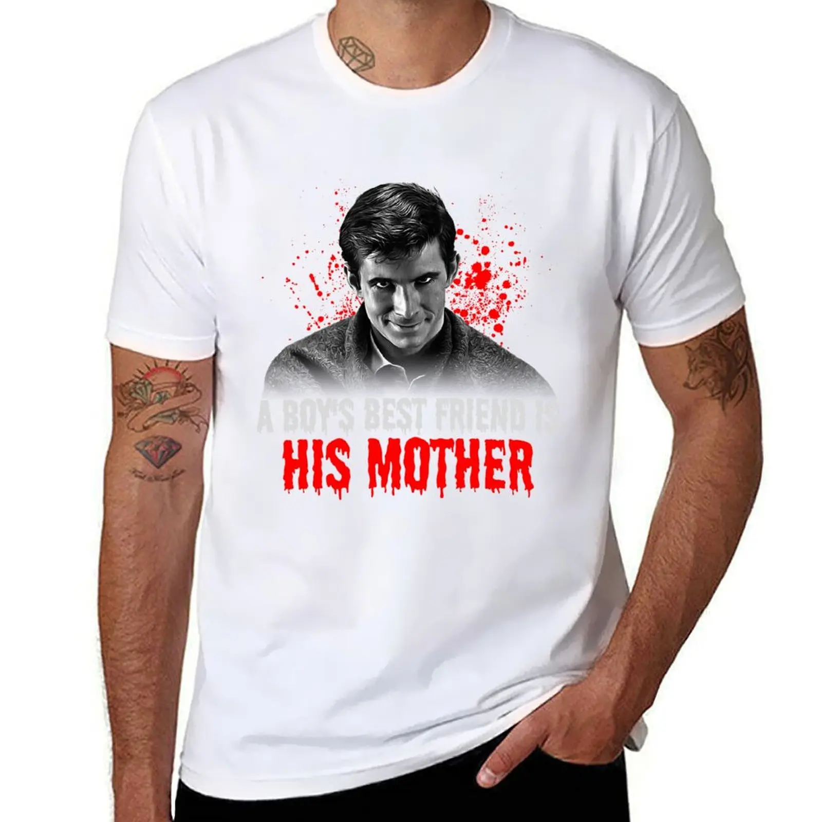 

Vintage A Boy's Best Friend Is His Mother T-Shirt graphic t shirts for man t shirt man designer T-Shirt