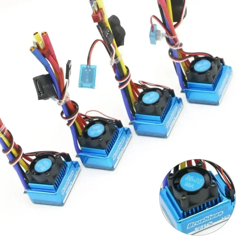 Waterproof 45A 60A 80A 120A Brushless ESC Electric Speed Controller Dust-proof for 1/8 1/10 1/12 RC Car Crawler  RC Boat Part